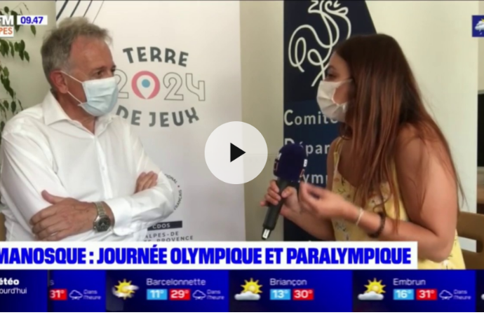 dici tv reportage manosque journee olympique et paralympique serge delaye comite departemental des alpes de haute provence